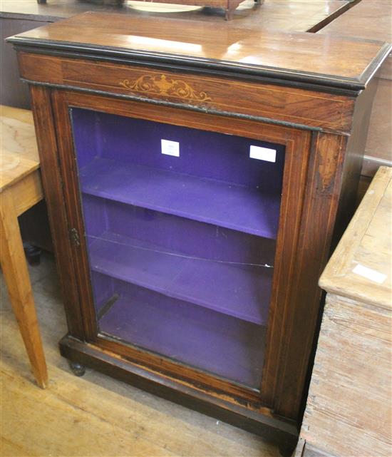 Victorian walnut pier cabinet(-)